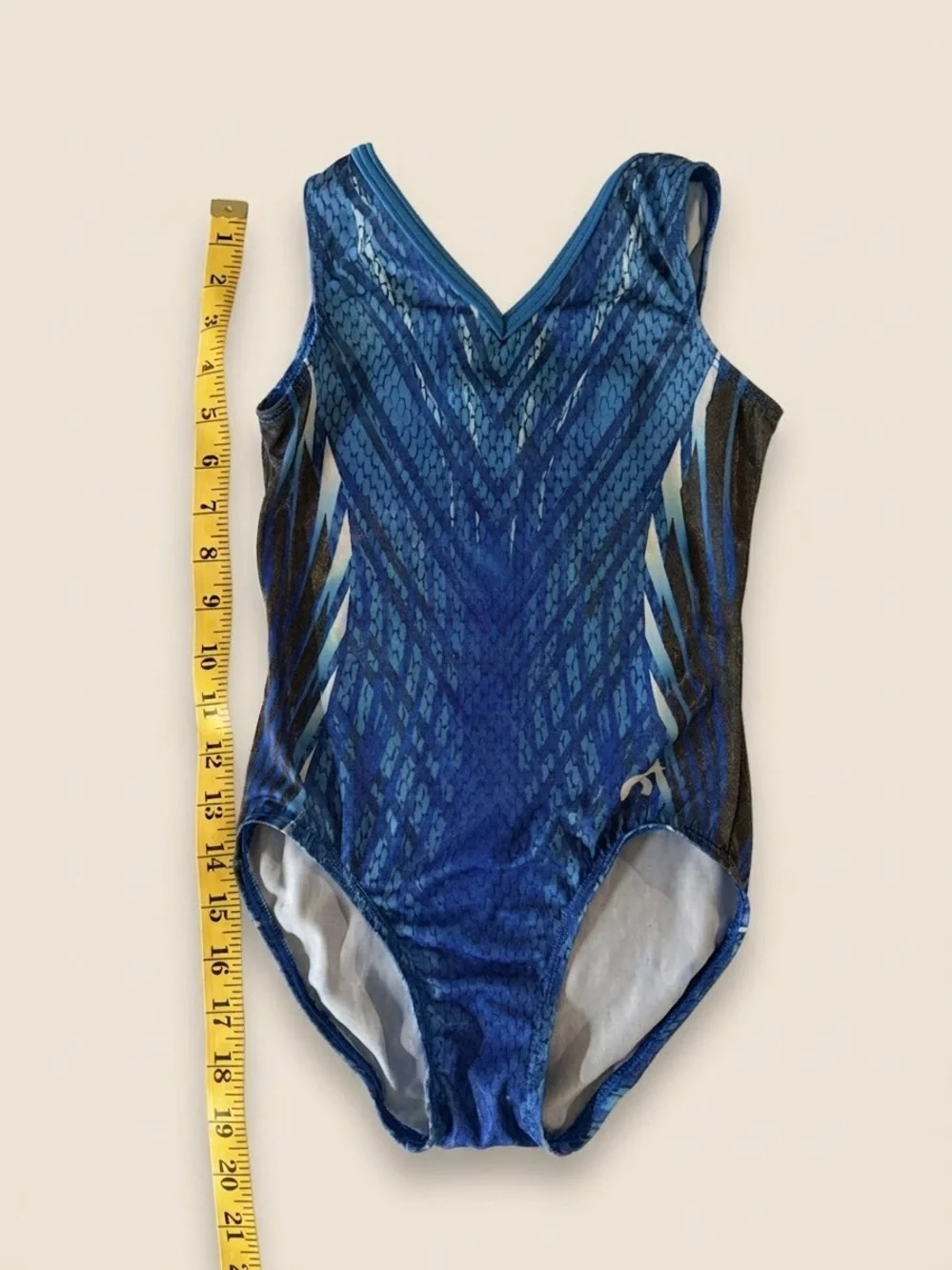 GK Blue Patterned Girls One-Piece Swimsuit
